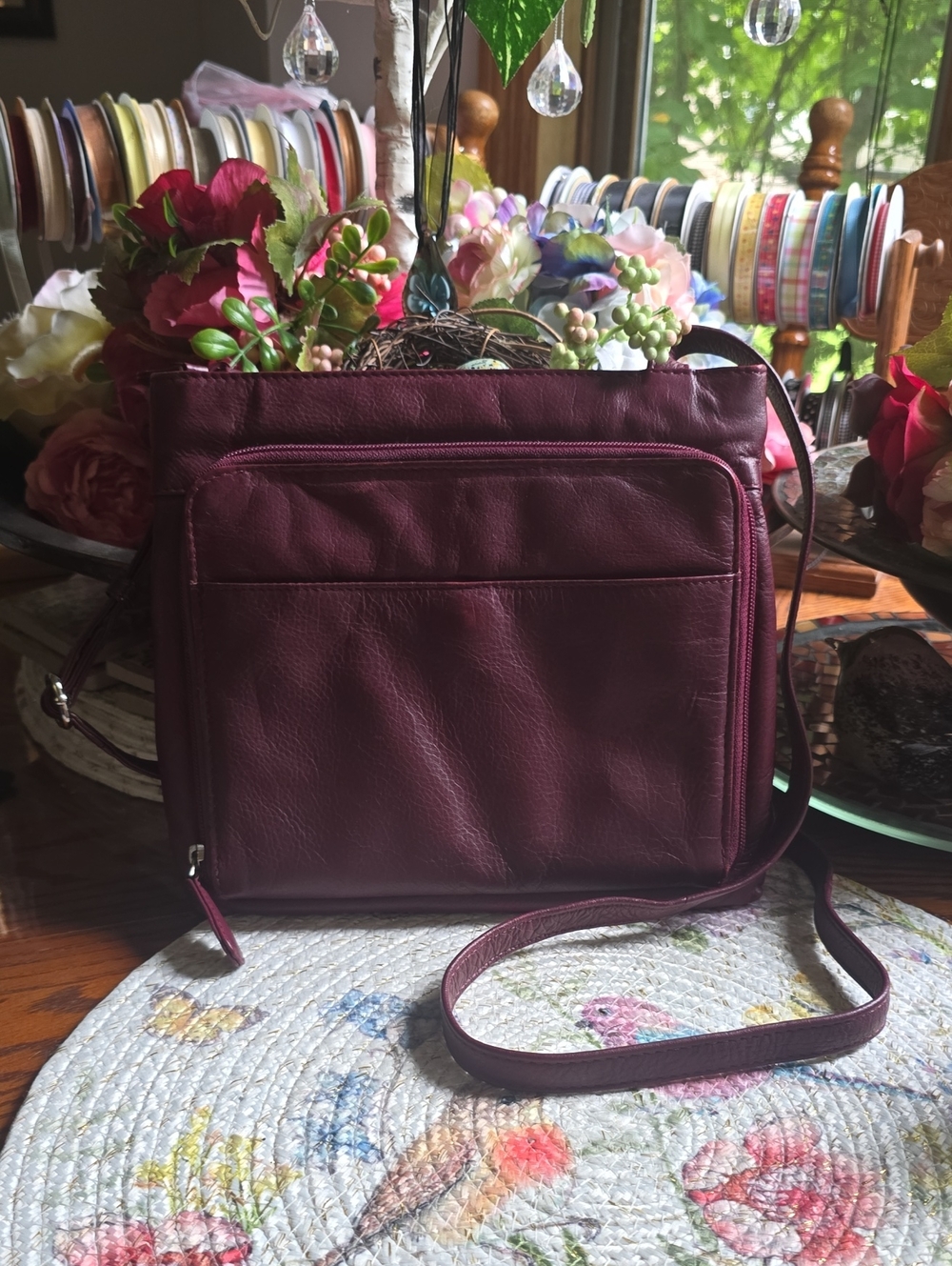 Pielino Genuine Leather Crossover Bag